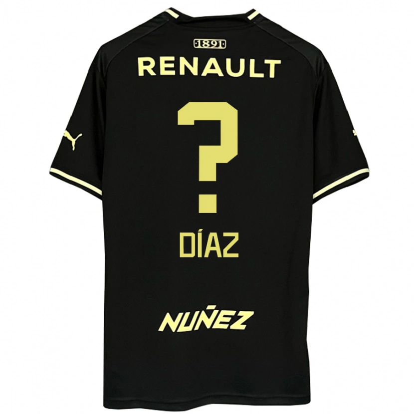 Danxen Kid Santiago Díaz #0 Black Yellow Away Jersey 2025/26 T-Shirt