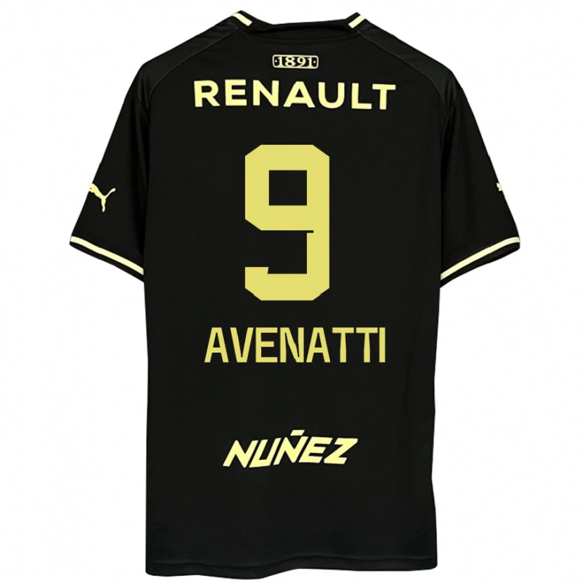 Danxen Kid Felipe Avenatti #9 Black Yellow Away Jersey 2025/26 T-Shirt