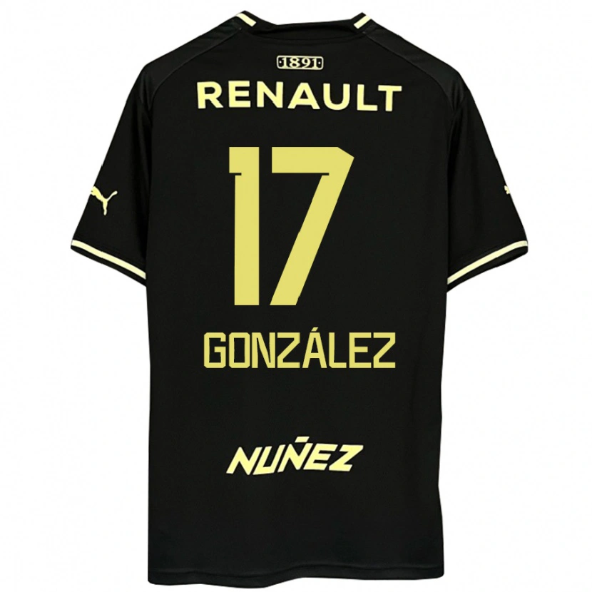 Danxen Kid Luciano González #17 Black Yellow Away Jersey 2025/26 T-Shirt