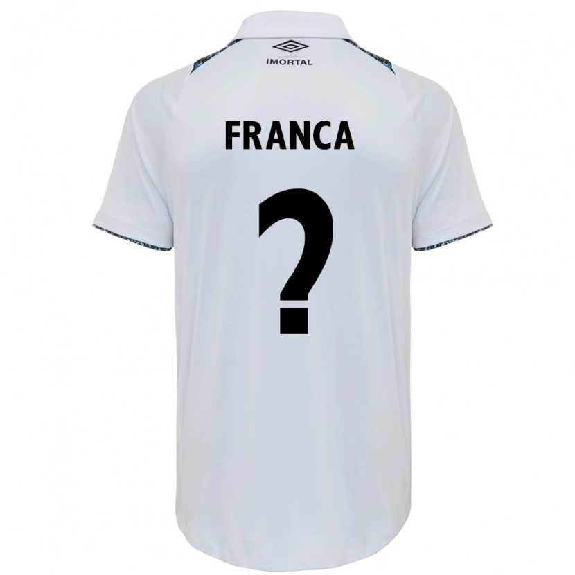 Danxen Kid Gui França #0 White Blue Away Jersey 2025/26 T-Shirt