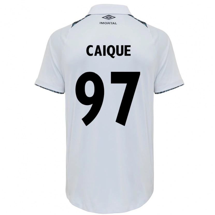 Danxen Kid Caíque #97 White Blue Away Jersey 2025/26 T-Shirt