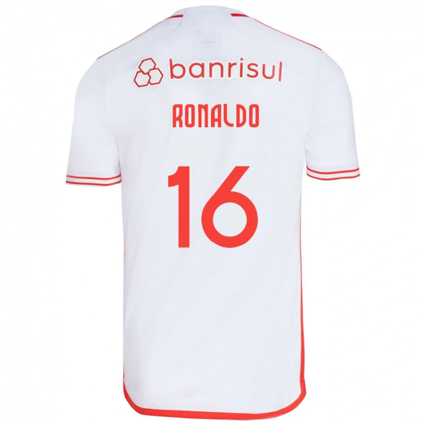 Danxen Kid Ronaldo #16 White Red Away Jersey 2025/26 T-Shirt