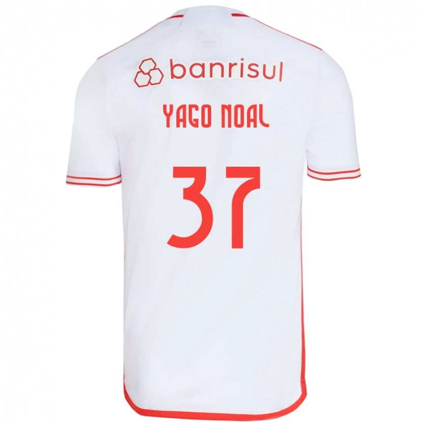 Danxen Kid Yago Noal #37 White Red Away Jersey 2025/26 T-Shirt