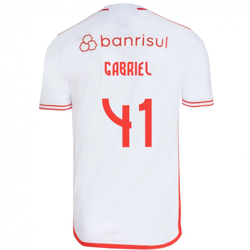 Danxen Kid Victor Gabriel #41 White Red Away Jersey 2025/26 T-Shirt