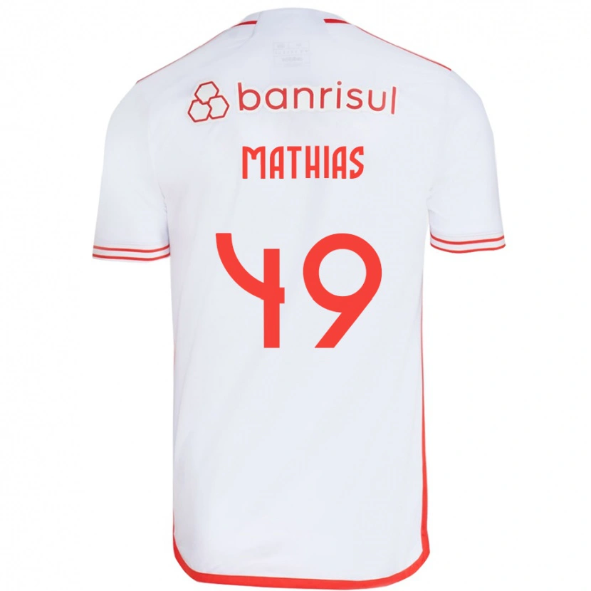 Danxen Kid Ricardo Mathias #49 White Red Away Jersey 2025/26 T-Shirt
