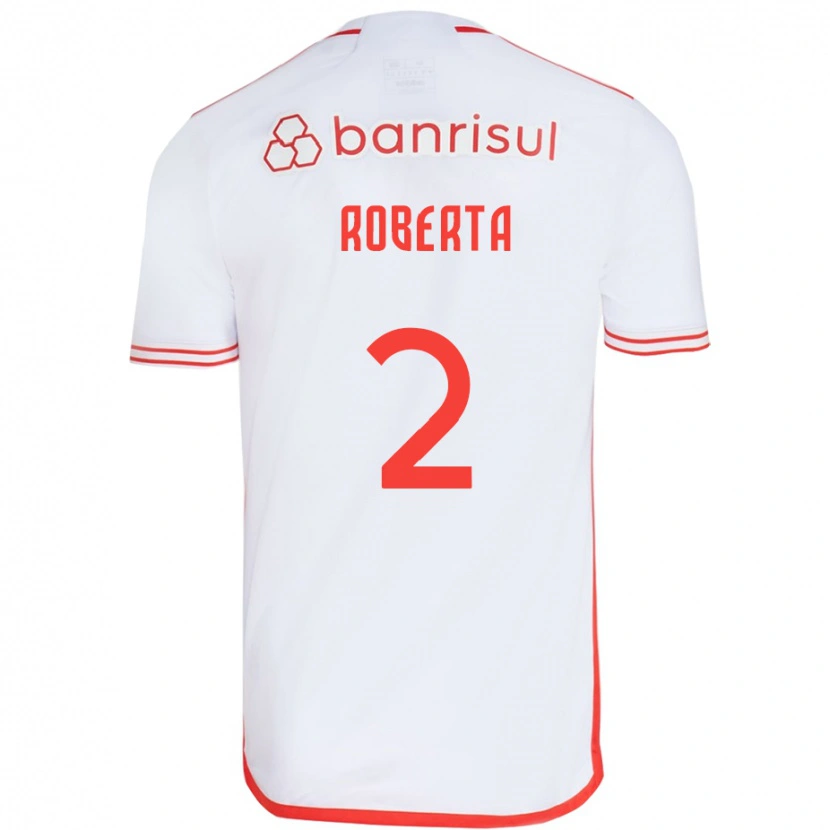 Danxen Kid Roberta #2 White Red Away Jersey 2025/26 T-Shirt