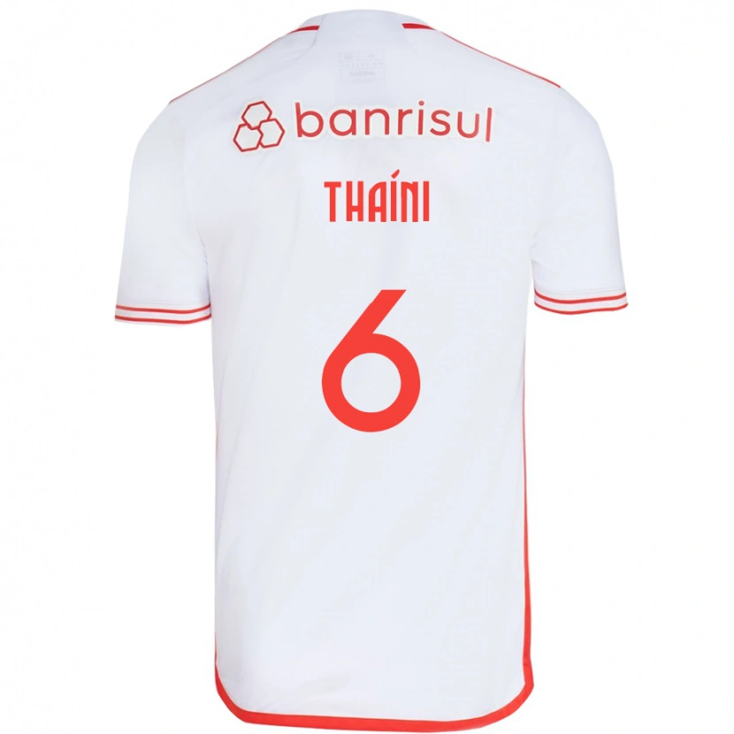 Danxen Kid Thaíni #6 White Red Away Jersey 2025/26 T-Shirt
