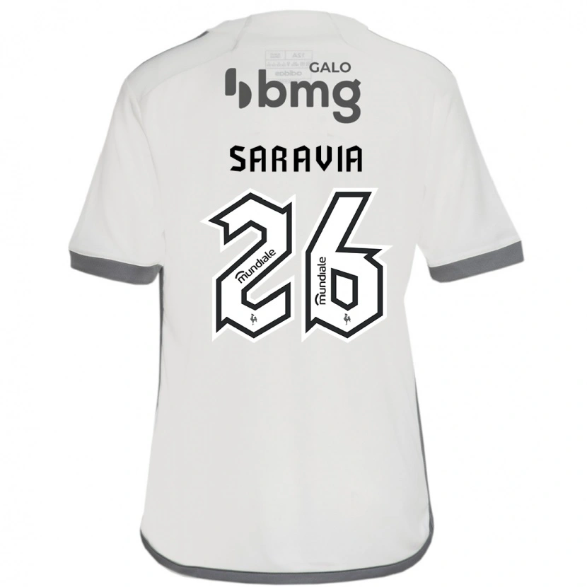 Danxen Kid Renzo Saravia #26 Off White Away Jersey 2025/26 T-Shirt