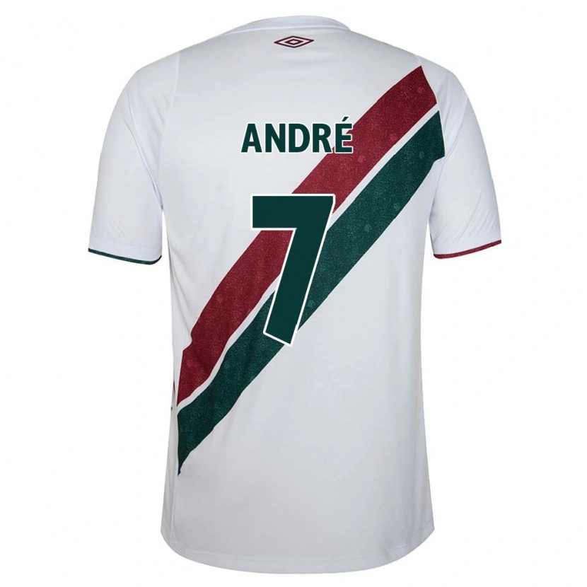 Danxen Kid André #7 White Green Maroon Away Jersey 2025/26 T-Shirt