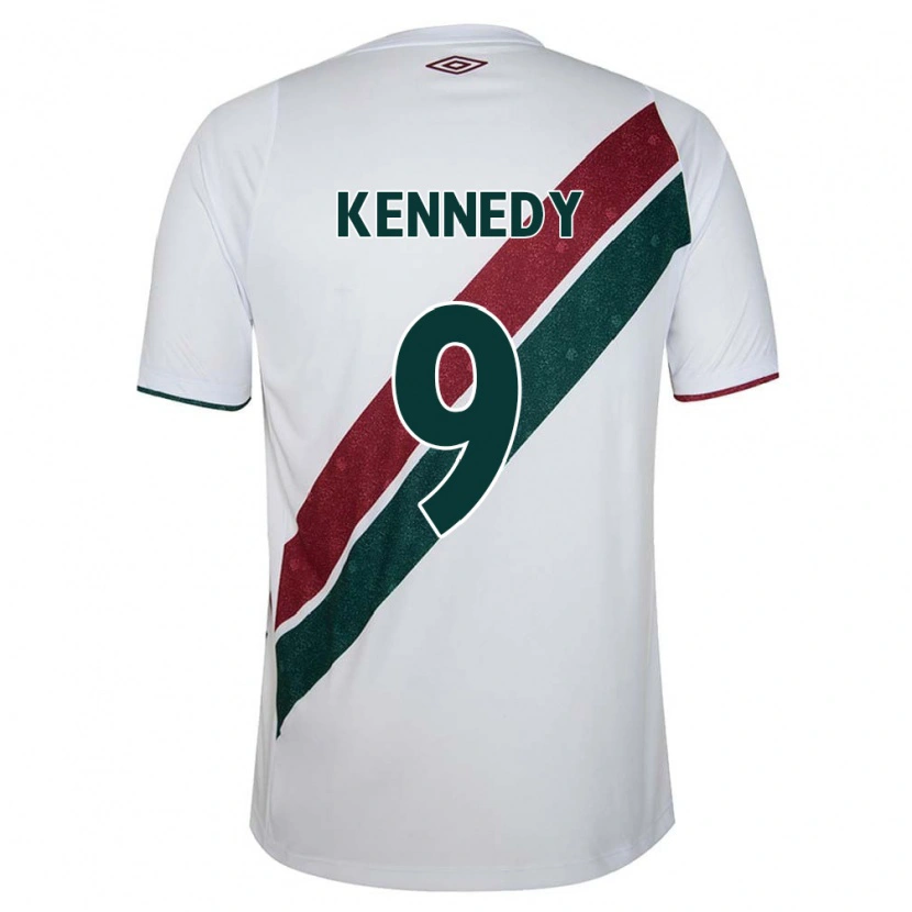 Danxen Kid John Kennedy #9 White Green Maroon Away Jersey 2025/26 T-Shirt