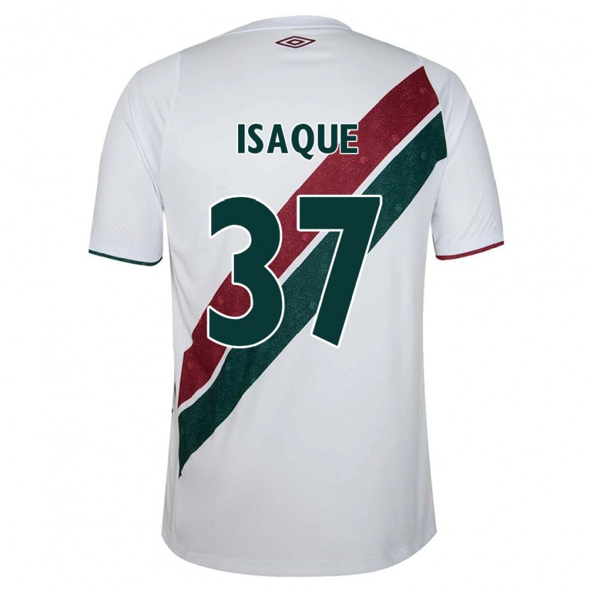 Danxen Kid Isaque #37 White Green Maroon Away Jersey 2025/26 T-Shirt