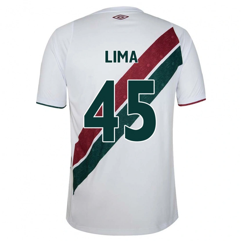 Danxen Kid Lima #45 White Green Maroon Away Jersey 2025/26 T-Shirt