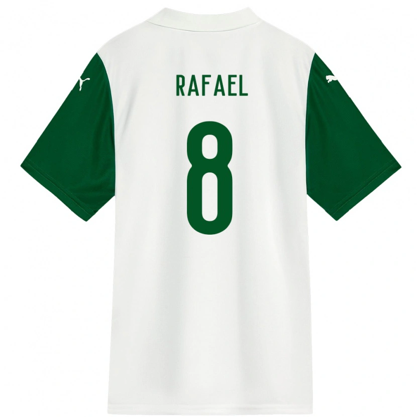 Danxen Kid Zé Rafael #8 White Green Away Jersey 2025/26 T-Shirt