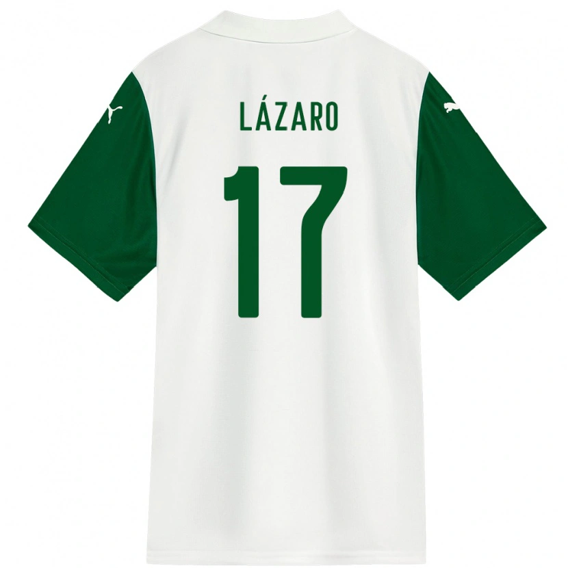 Danxen Kid Lazaro #17 White Green Away Jersey 2025/26 T-Shirt