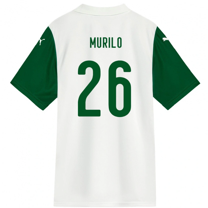 Danxen Kid Murilo #26 White Green Away Jersey 2025/26 T-Shirt