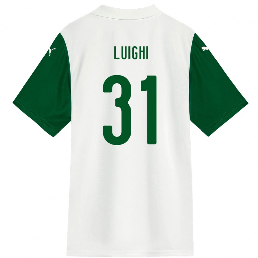 Danxen Kid Luighi #31 White Green Away Jersey 2025/26 T-Shirt