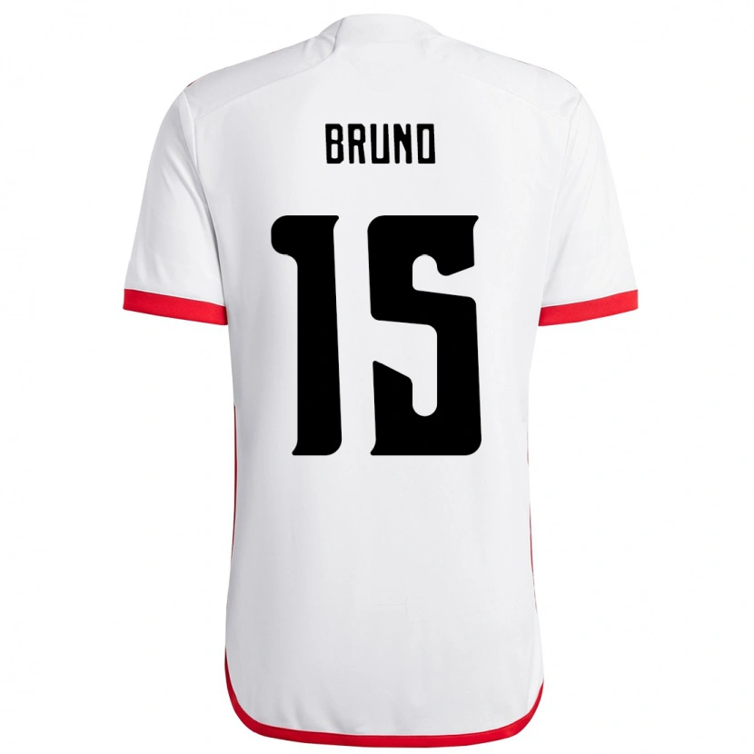 Danxen Kid Fabrício Bruno #15 White Red Away Jersey 2025/26 T-Shirt