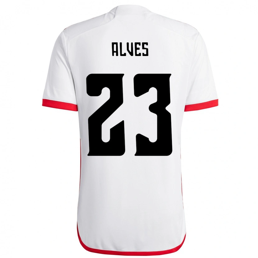 Danxen Kid Karol Alves #23 White Red Away Jersey 2025/26 T-Shirt