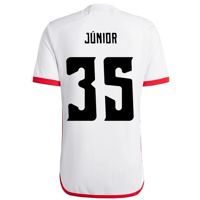 Danxen Kid Kaylaine Júnior #35 White Red Away Jersey 2025/26 T-Shirt