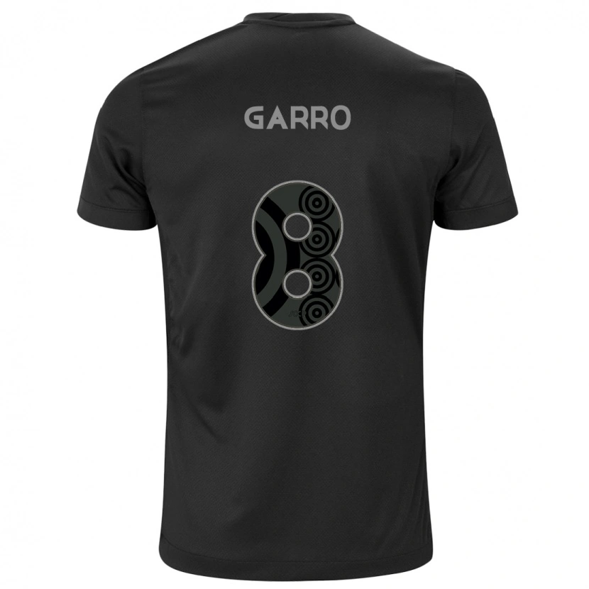 Danxen Kid Rodrigo Garro #8 Black White Away Jersey 2025/26 T-Shirt