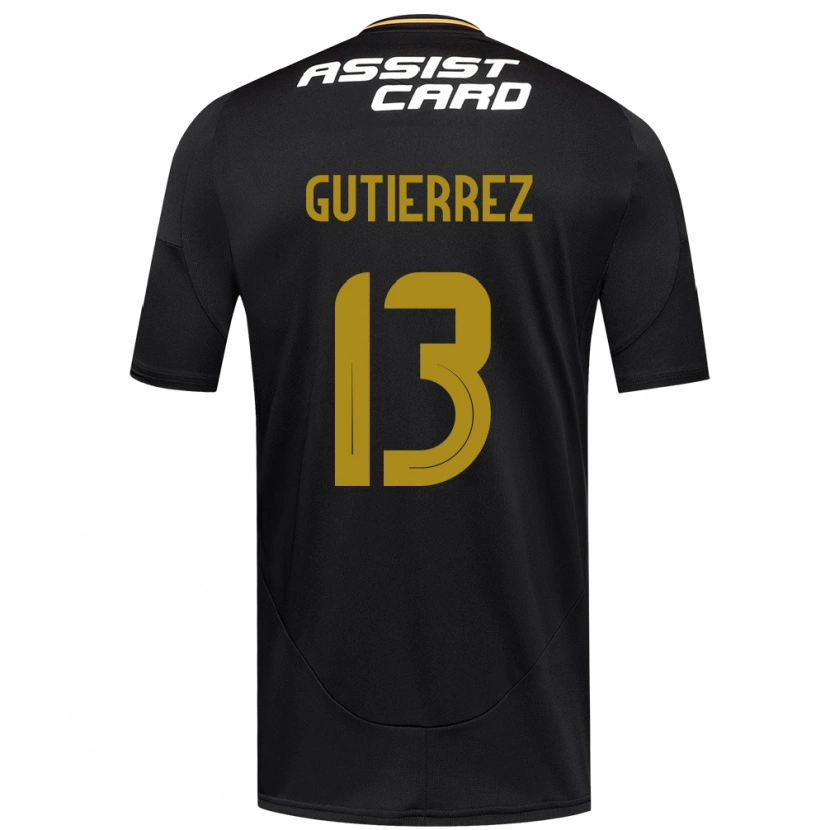 Danxen Kid Bruno Gutiérrez #13 Black White Away Jersey 2025/26 T-Shirt