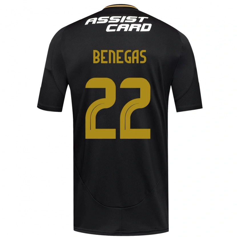 Danxen Kid Leandro Benegas #22 Black White Away Jersey 2025/26 T-Shirt