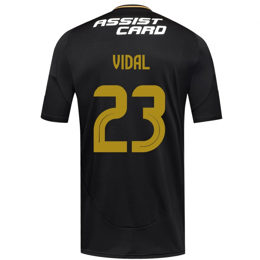 Danxen Kid Arturo Vidal #23 Black White Away Jersey 2025/26 T-Shirt