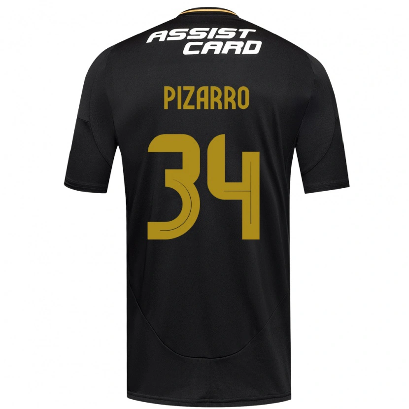 Danxen Kid Vicente Pizarro #34 Black White Away Jersey 2025/26 T-Shirt