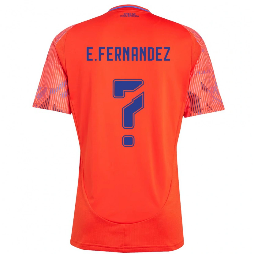 Danxen Kid Enzo Fernández #0 Orange Red Away Jersey 2025/26 T-Shirt