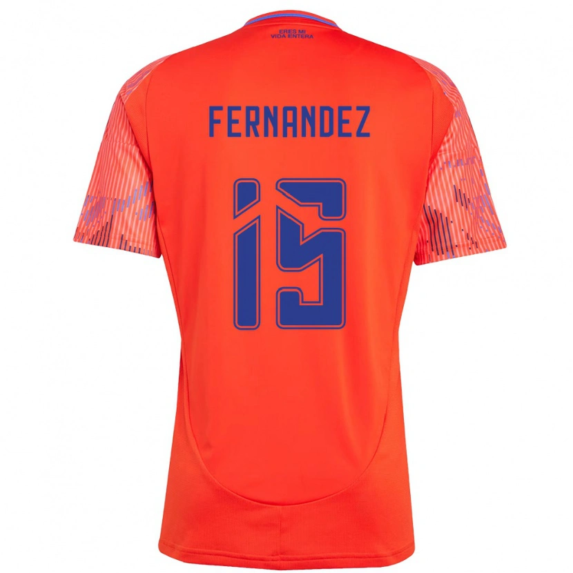 Danxen Kid Vicente Fernández #15 Orange Red Away Jersey 2025/26 T-Shirt