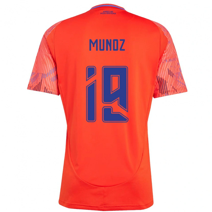 Danxen Kid Cristóbal Muñoz #19 Orange Red Away Jersey 2025/26 T-Shirt
