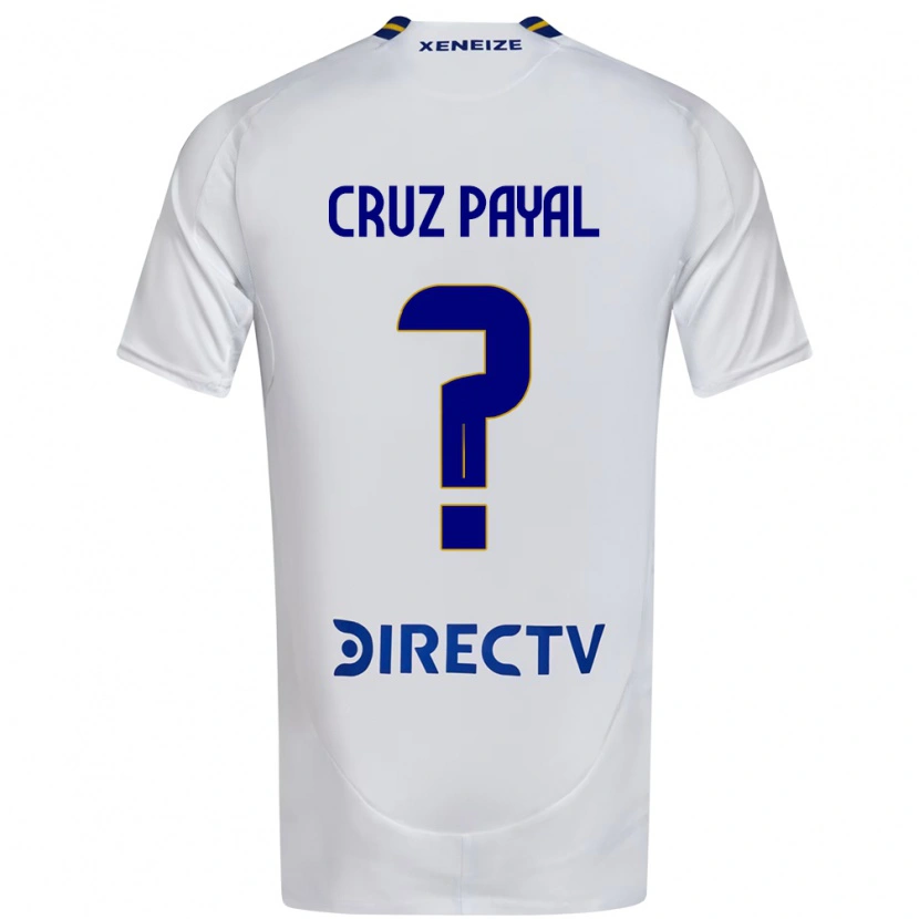 Danxen Kid Juan Cruz Payal #0 White Blue Away Jersey 2025/26 T-Shirt