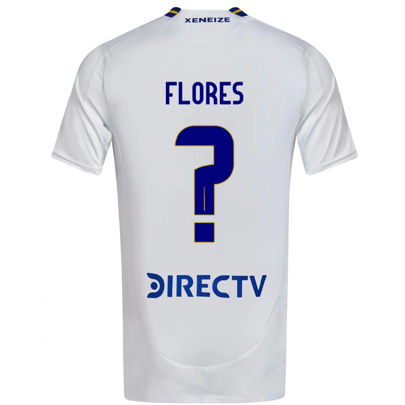 Danxen Kid Leonel Flores #0 White Blue Away Jersey 2025/26 T-Shirt