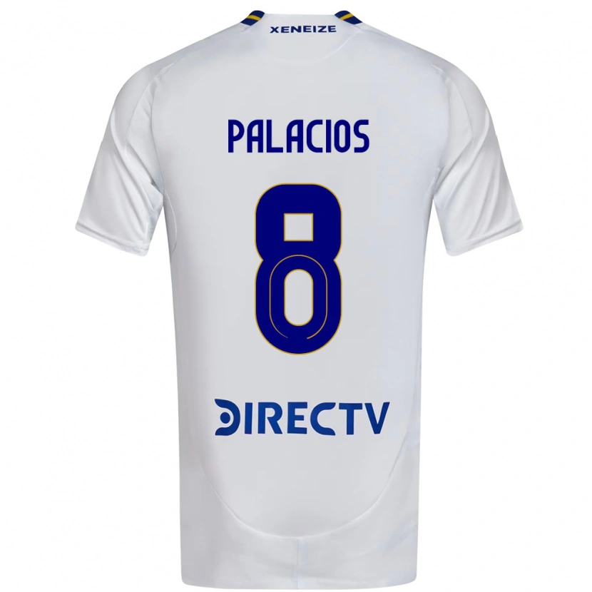 Danxen Kid Carlos Palacios #8 White Blue Away Jersey 2025/26 T-Shirt