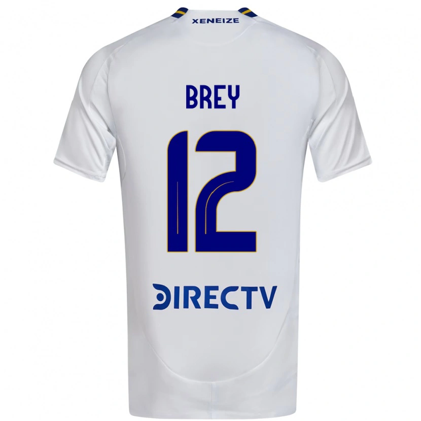 Danxen Kid Leandro Brey #12 White Blue Away Jersey 2025/26 T-Shirt