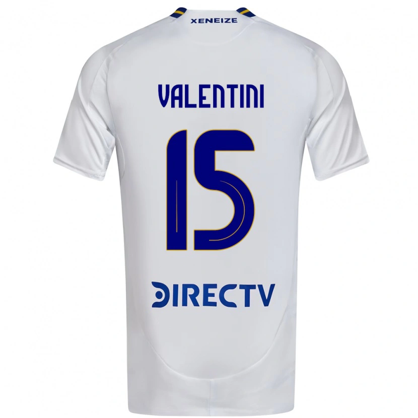 Danxen Kid Nicolas Valentini #15 White Blue Away Jersey 2025/26 T-Shirt