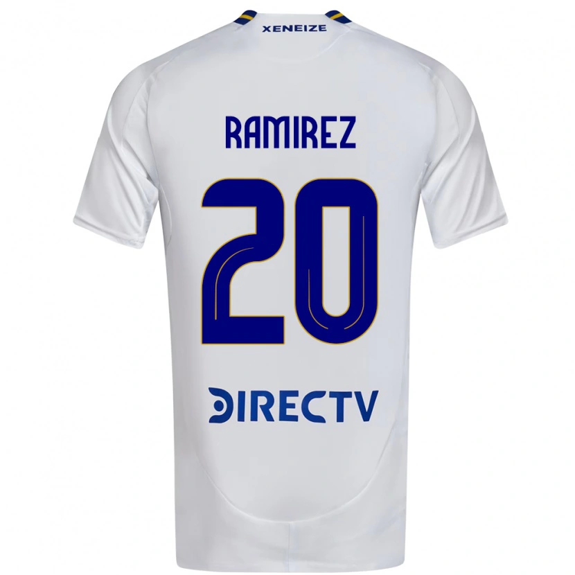 Danxen Kid Juan Ramirez #20 White Blue Away Jersey 2025/26 T-Shirt
