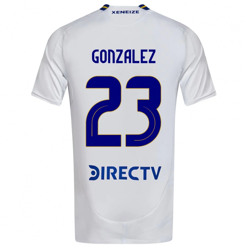 Danxen Kid Diego Gonzalez #23 White Blue Away Jersey 2025/26 T-Shirt