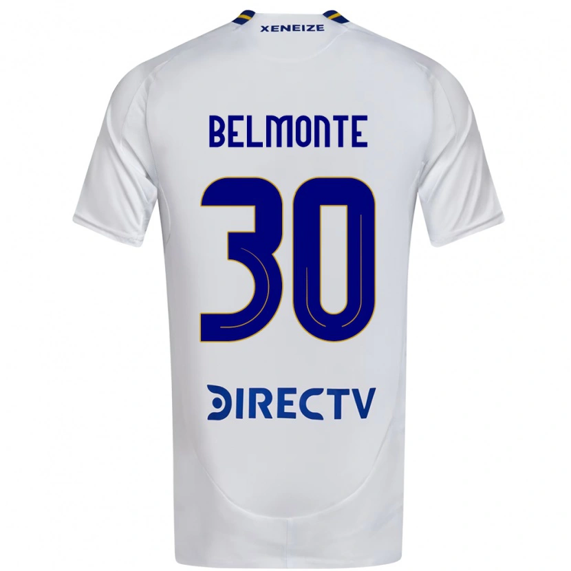 Danxen Kid Tomás Belmonte #30 White Blue Away Jersey 2025/26 T-Shirt