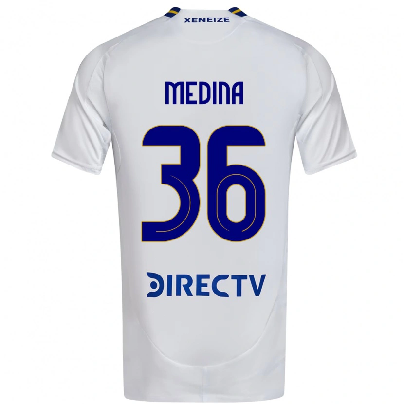 Danxen Kid Cristian Medina #36 White Blue Away Jersey 2025/26 T-Shirt