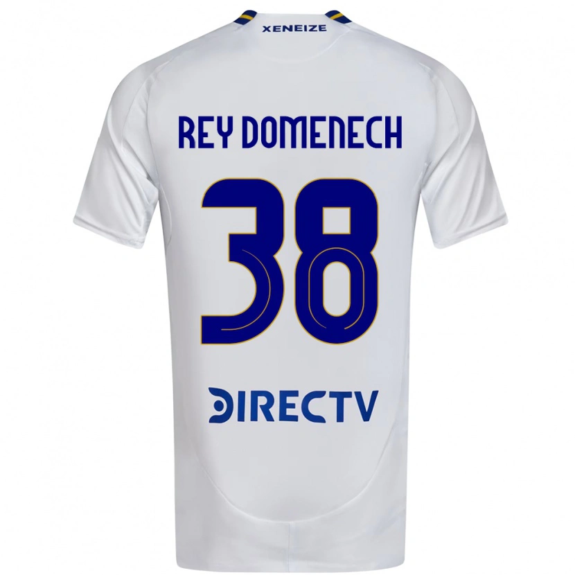 Danxen Kid Camilo Rey Domenech #38 White Blue Away Jersey 2025/26 T-Shirt