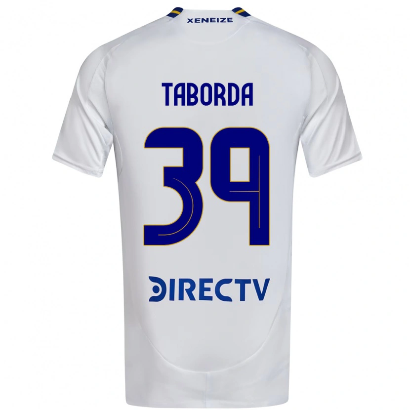 Danxen Kid Vicente Taborda #39 White Blue Away Jersey 2025/26 T-Shirt