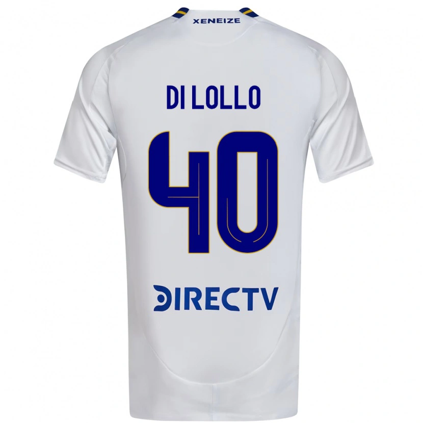 Danxen Kid Lautaro Di Lollo #40 White Blue Away Jersey 2025/26 T-Shirt