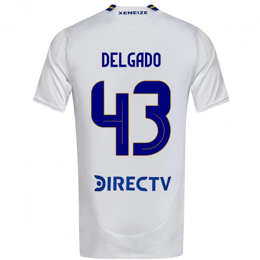 Danxen Kid Milton Delgado #43 White Blue Away Jersey 2025/26 T-Shirt