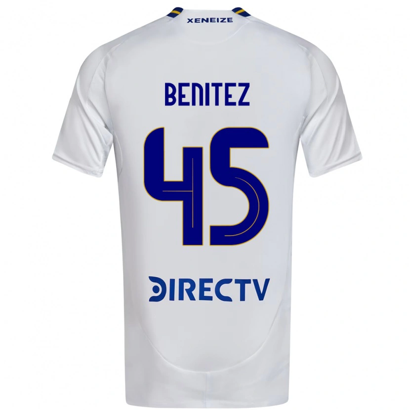 Danxen Kid Mauricio Benitez #45 White Blue Away Jersey 2025/26 T-Shirt