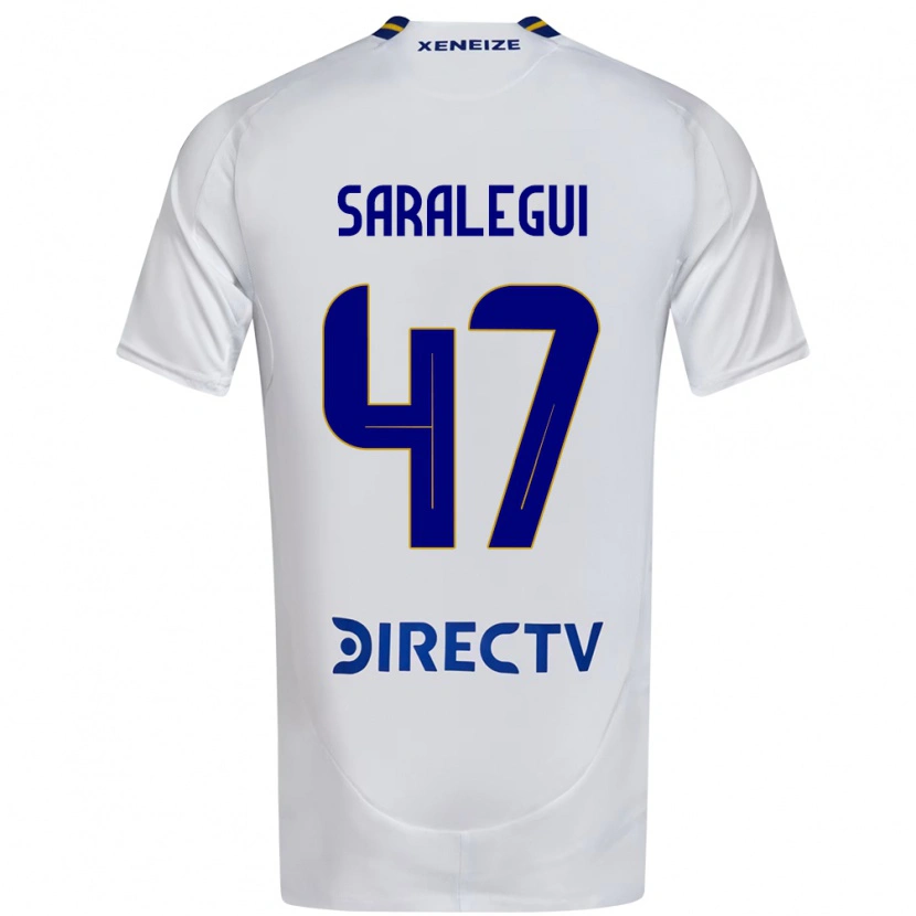 Danxen Kid Jabes Saralegui #47 White Blue Away Jersey 2025/26 T-Shirt