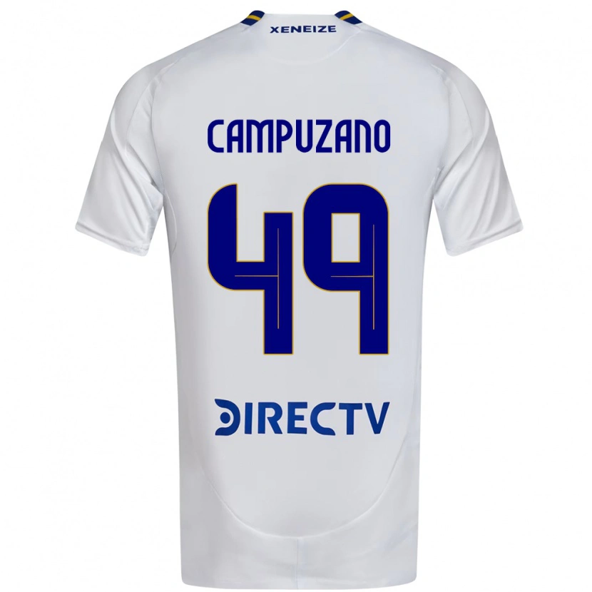 Danxen Kid Jorman Campuzano #49 White Blue Away Jersey 2025/26 T-Shirt