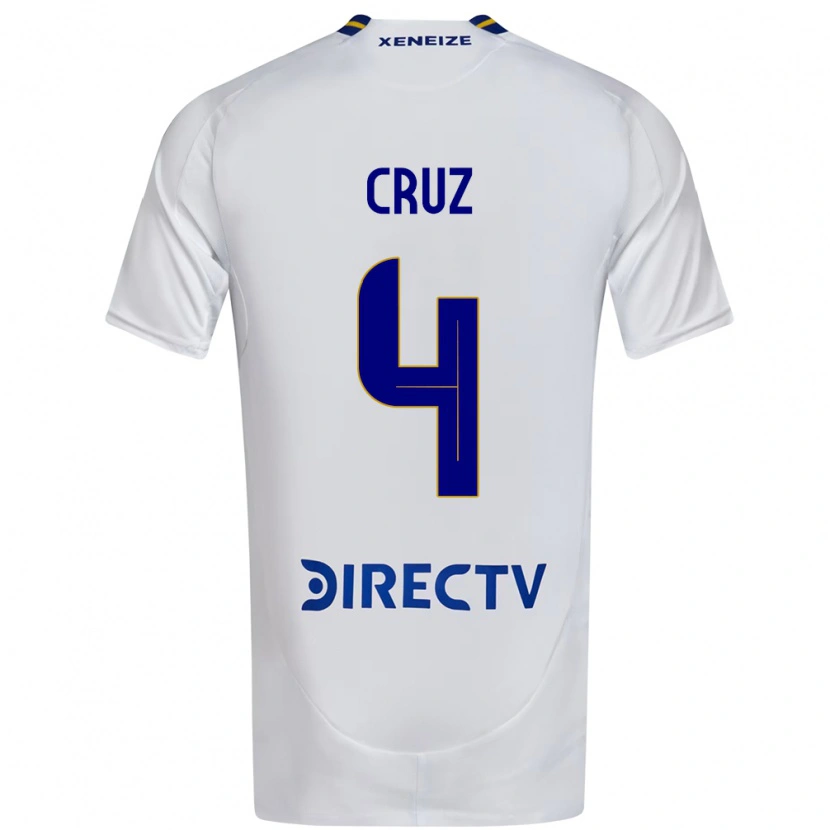 Danxen Kid Julieta Cruz #4 White Blue Away Jersey 2025/26 T-Shirt