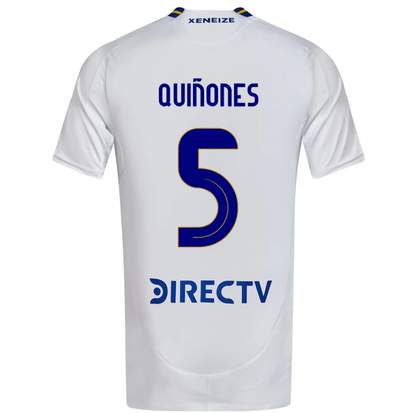 Danxen Kid Florencia Quiñones #5 White Blue Away Jersey 2025/26 T-Shirt