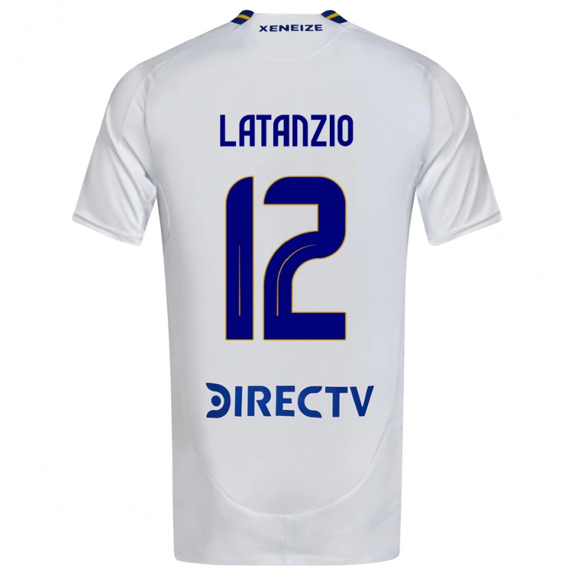 Danxen Kid Florencia Latanzio #12 White Blue Away Jersey 2025/26 T-Shirt